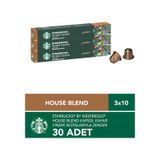 Starbucks By Nespresso House Blend Kapsül Kahve 3 X 10 Adet Kapsül Kahve