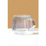 Starbucks Cam Kupa Mug Işıkta Renk Yansımalı - 325ml