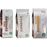 Starbucks Espresso Roast Set 3'lü - 250 gr Çekirdek Kahve 3 Paket - Çekirdek (Öğütülmemiş)