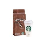 Starbucks House Blend Çekirdek Kahve 250 gr ve Plastik Bardak - Chemex