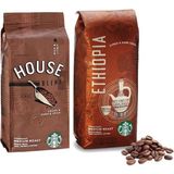 Starbucks House Blend ve Ethiopia Çekirdek Kahve 250 Gram - 2 Adet