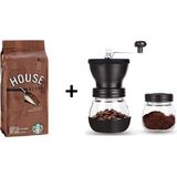 Starbucks House Çekirdek Kahve 250 gr + Kahve Değirmeni - Çekirdek (Öğütülmemiş)
