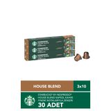 Starbucks Nespresso Uyumlu Kapsül By Nespresso House Blend Kapsül Kahve 3 X 10 adet
