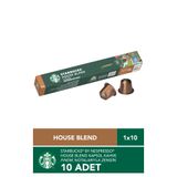 Starbucks Nespresso Uyumlu Kapsül Kahve House Blend Kapsül Kahve 57 g