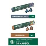 Starbucks Nespresso Uyumlu Kapsül Kahve Seti 20'li – Espresso, House Blend