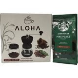Starbucks Pike Place Origin Çekirdek Kahve 200 gr + Seramik Kahve Öğütücü Değirmen Ayarlı - Çekirdek (Öğütülmemiş)