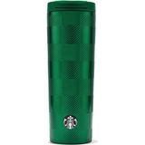 Starbucks Starbucks® Ekose Tasarımlı Paslanmaz Çelik Termos - Koyu Yeşil - 473 ml - 11146954