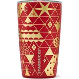 Starbucks Starbucks® Yıldız Desenli Paslanmaz Çelik Termos - Kırmızı - 355 ml - 11147303