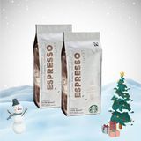 Starbucks Yılbaşı Paketi Espresso Dark Roast Çekirdek Kahve 250 gr x 2 - 1 Paket - Kavrulmuş Çekirdek