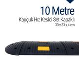 Starçelik 10 Metre Eko Kauçuk Hız Kesici Set Kapaklı Yol Kasisi