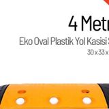Starçelik 4 Metre Eko Oval Plastik Hız Kesici Set Yol Kasisi