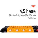 Starçelik 4,5 Metre Eko Klasik Hız Kesici Set Kapaklı Plastik Yol Kasisi