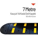 Starçelik 7 Metre Kauçuk Hız Kesici Set Kapaklı Yol Kasisi