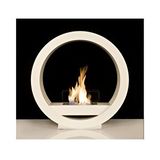 Starfire Round Design Bio Ethanol Beyaz Şömine