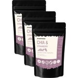 Starfoods 3 Paket Chia Tohumu & Yaprak Çilek Çilekli Chia Tohumu Chia Seeds & Strawberry
