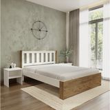 Stark Atlantik Kolay Kurulum Karyola - Açık Kahverengi - Beyaz - 200 x 200 cm