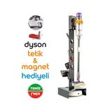 Stark Dikey Süpürge Standı | Şarjlı Süpürge Standı | Tüm Dyson Modelleri ile Uyumlu | Tetik ve Magnet Hediyelli - Robotlu Antrasit