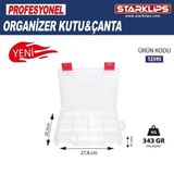 Starklips 16 Bölmeli Plastik Organizer Çanta Sabit Gözlü Vida, Takı, Hobi Düzenleyici Kutu
