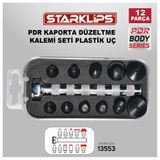 Starklips PDR Göçük Set Kutu Plastik uç ve Alüminyum Kaporta Düzeltme Kalemi 12 Parça