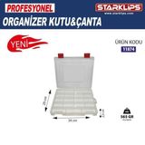 Starklips Plastik Organizer Çanta 19 Gözlü Sabit Bölmeli Vida, Takı, Hobi Düzenleyici Kutu