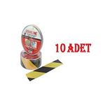 Starline 50 mm * 15 M Kaydırmaz Bant Starline Sarı-Siyah x 10 Adet