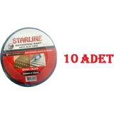 Starline 50 mm * 15 M Yüksek Tutuşlu Kaydırmaz Bant Starline Siyah x 10 Adet