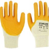 Starline E-203 Sarı No:9 Yarım Kaplı Nitril Eldiven
