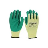 Starline E-54-G 1/2 Lateks Kaplı Polyester Astarlı Kaydırmaz Camcı İş Eldiveni EN388-2132X - Yeşil - 9