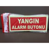 Starline Fosforlu Fotolümen Yangın Alarm Butonu Ikaz Levhası (2 Adet) - Kırmızı