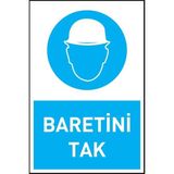 Starline Pvc 0,50 mm Baretini Tak Ikaz Levhası - (3 Adet) - Mavi - Beyaz