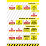 Starline Pvc 0,50 mm Yanıcı ve Patlayıcı Maddeler Yanında Kaynak Yapılması Yasak ve Tehlikelidir Ikaz Levhası - (2 Adet) - Kırmızı - Beyaz