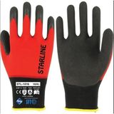 Starline STL-1016 Sft Nitril Eldiven No:7 12LI - Kırmızı - Siyah