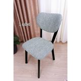 StarMall Bohem Jakarlı Sandalye Kılıfı Çubuk Desen 1 Adet - 40 x 50 cm - Taş - Gri