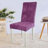 StarMall Ipek Kadife Sandalye Kılıfı Sandalye Örtüsü Lastikli Standart 1 Adet - 35 x 45 cm - Mor