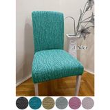 StarMall Jakarli Sandalye Örtüsü Çubuk Desen Yüksek Esnekli Sandalye Kılıfı (1 Adet) - 35 x 45 cm - Mint Yeşili