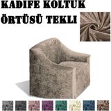 StarMall Kadife Koltuk ,kanepe,çekyat Örtüsü,koltuk Kılıfı Tekli - Vizon - 80 x 120 cm