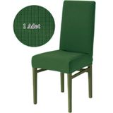 StarMall Likrali Sandalye Kılıfı, Lastikli,esnekli Sandalye Örtüsü Pitikare Desen 1 Adet - 35 x 45 cm - Yeşil