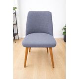 StarMall Mutfak Sandalye Kılıfı-Büyük Oval Likral Kum Desen Yıkanabilir Lastikli Sandalye Örtüsü Chair Cover - 46 x 57 cm - Antrasit