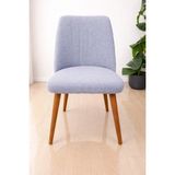 StarMall Mutfak Sandalye Kılıfı-Büyük Oval Likral Kum Desen Yıkanabilir Lastikli Sandalye Örtüsü Chair Cover - 46 x 57 cm - Gri