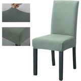 StarMall Tuğla Desen Likrali Jakarlı Kümaş Sandalye Örtüsü, Lastikli, Esnekli Sandalye Kılıfı 1 Adet - 35 x 45 cm - Mint Yeşili