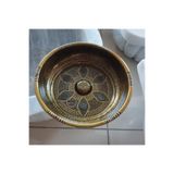 STARMARBLE Antik Kaplama Osmanlı Hamam Tası - Pirinç