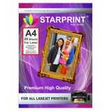 starprint Lazer Yazıcılar Için Tam Şeffaf Yapışkanlı Sticker Film Etiket A4 20 Yaprak (only for laser)