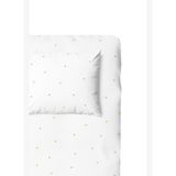 Stars %100 Organik Pamuk Saten Bebek Lastikli Çarşaf Seti 70 x 140 cm + 35 x 45 cm