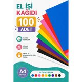 Starseven 100 Adet A4 Elişi Kağıdı Karışık Renk