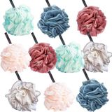 Starseven 10'lu Paket Kabağı Banyo Sünger Luffa, Eksfoliye Edici Duş Puf Topları Kadınlar, Erkekler, Scrubber