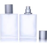 Starseven 2 Paket 100ML/3.4OZ Boş Buzlu Cam Sprey Şişesi Parfüm Atomizer, Doldurulabilir Ince Mist Sprey Boş