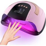 Starseven 268 W Uv LED Işıklı Lamba, Tırnak Kurutucu, Jel Cilası Için, 57 Adet Çift Işıklı Boncuklu, 4 Zamanl