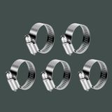 Starseven 5 Adet Hortum Kelepçesi Tork Ayarlı 10X16 mm Paslanmaz Çelik Boru Metal Kelepçe Ayarlanabilir Klips