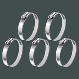 Starseven 5 Adet Hortum Kelepçesi Tork Ayarlı 28X48 mm Paslanmaz Çelik Boru Metal Kelepçe Ayarlanabilir Klips