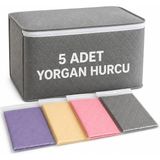 Starseven 5 Adet Hurç Yorgan Hurcu 100X50X40 cm Büyük Boy